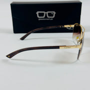 Cartier – CA130 – 57 – Golden Brown Gradient – Metal – Sunglasses – Unisex
