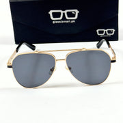 Cartier – 58473 – 60 – Golden Black – Metal – Sunglasses – Unisex