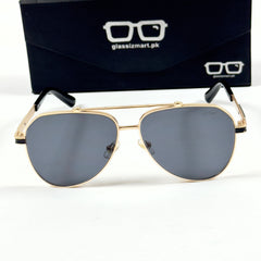 Cartier – 58473 – 60 – Golden Black – Metal – Sunglasses – Unisex