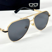 Cartier – 58473 – 60 – Golden Black – Metal – Sunglasses – Unisex