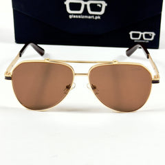 Cartier – 58473 – 60 – Golden Brown – Metal – Sunglasses – Unisex