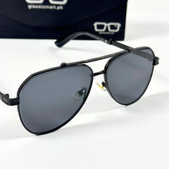 Cartier – 58473 – 60 – Black – Metal – Sunglasses – Unisex