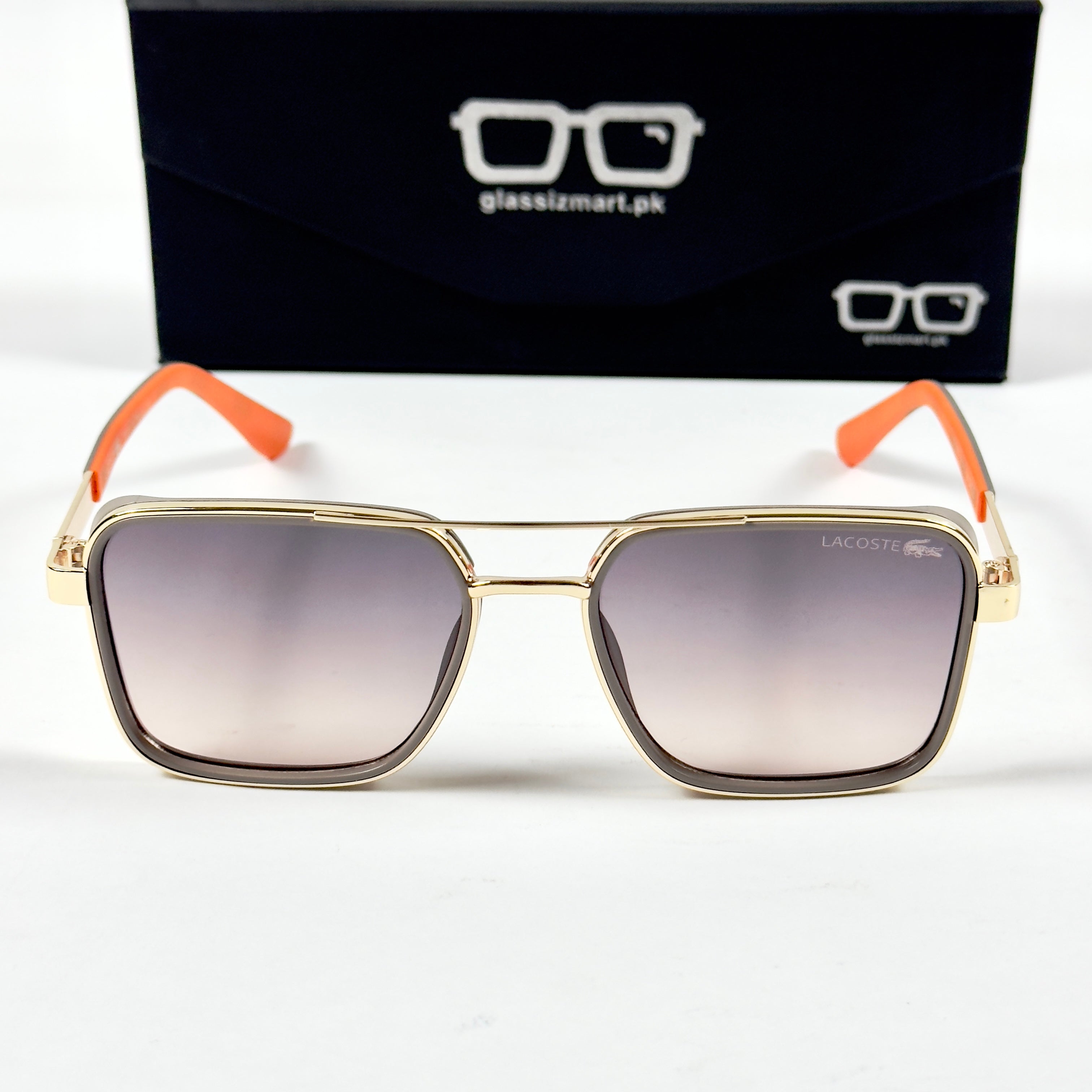Lacoste – 58501 – 56 – Golden Pink – Metal – Sunglasses – Unisex
