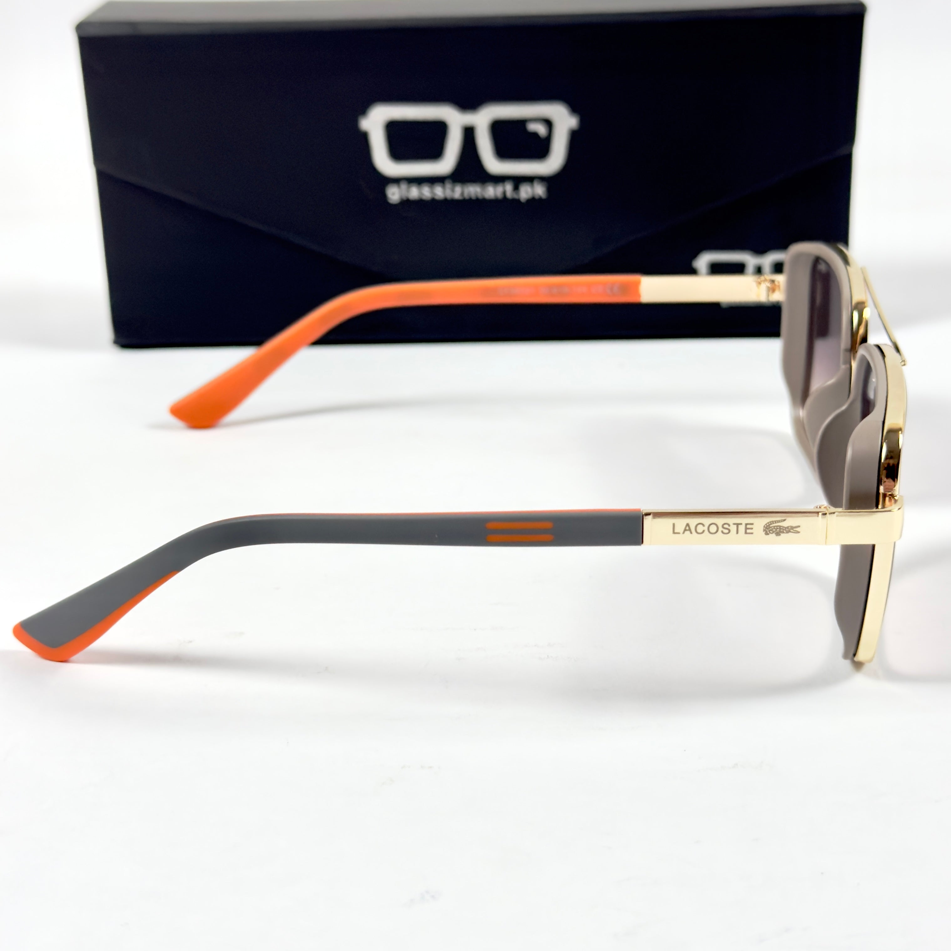 Lacoste – 58501 – 56 – Golden Pink – Metal – Sunglasses – Unisex