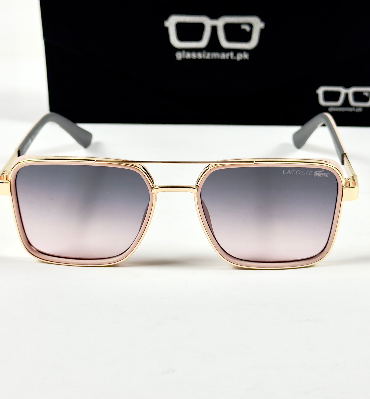 Lacoste – 58501 – 56 – Pink – Metal – Sunglasses – Unisex