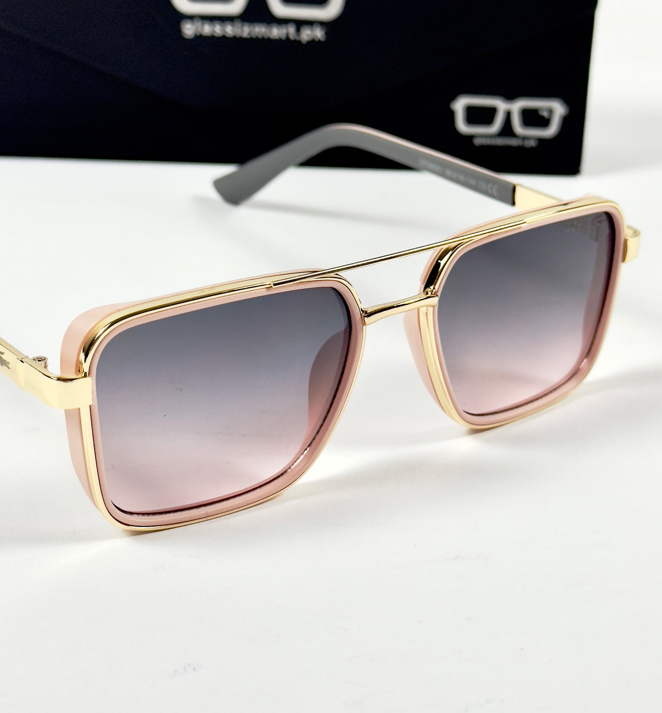 Lacoste – 58501 – 56 – Pink – Metal – Sunglasses – Unisex