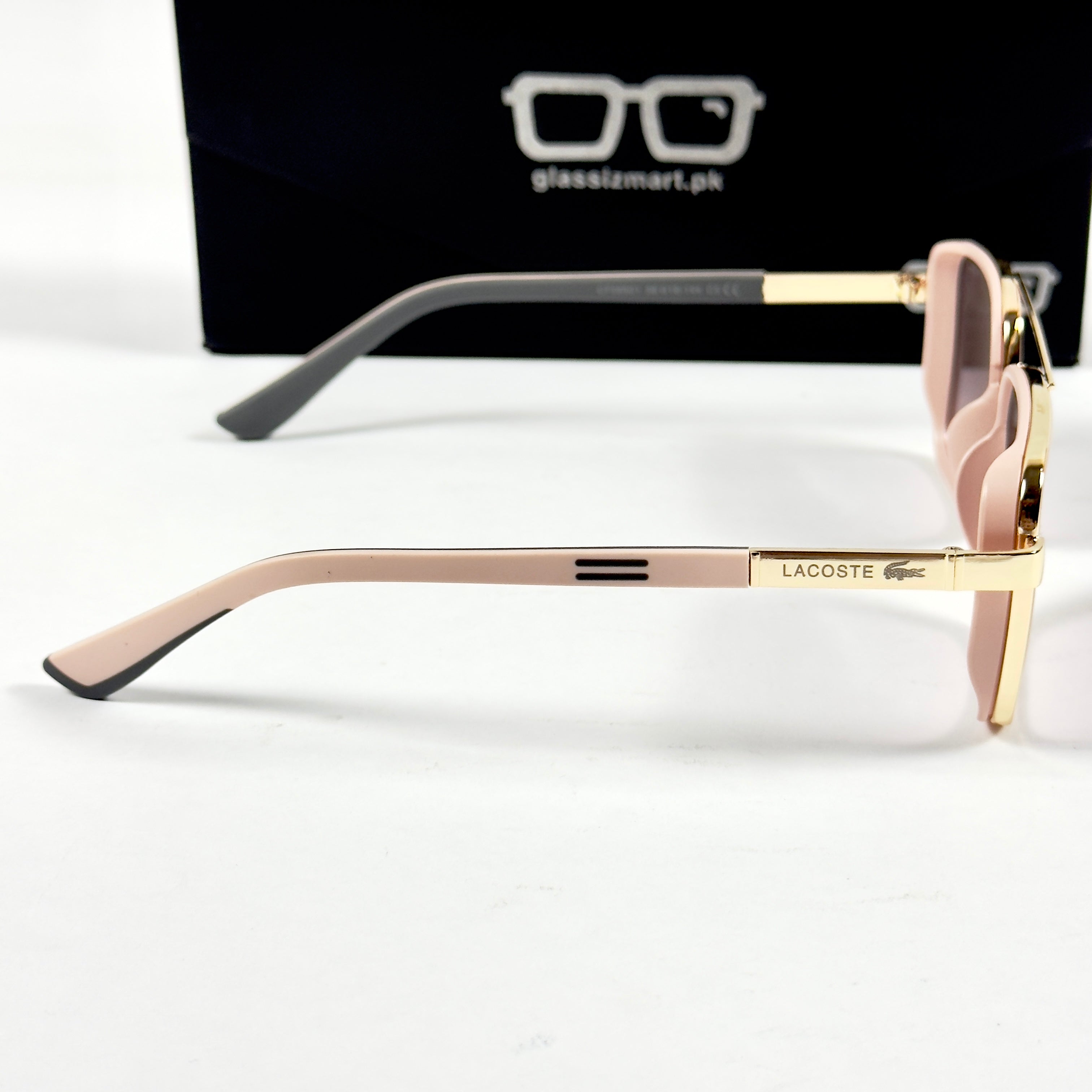 Lacoste – 58501 – 56 – Pink – Metal – Sunglasses – Unisex