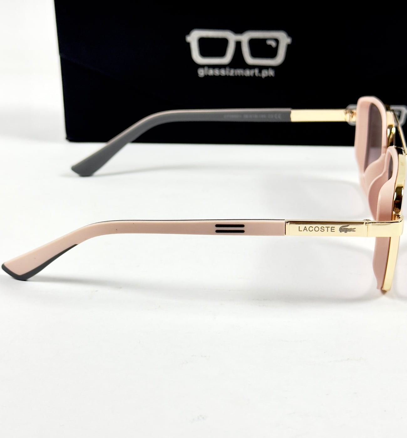 Lacoste – 58501 – 56 – Pink – Metal – Sunglasses – Unisex