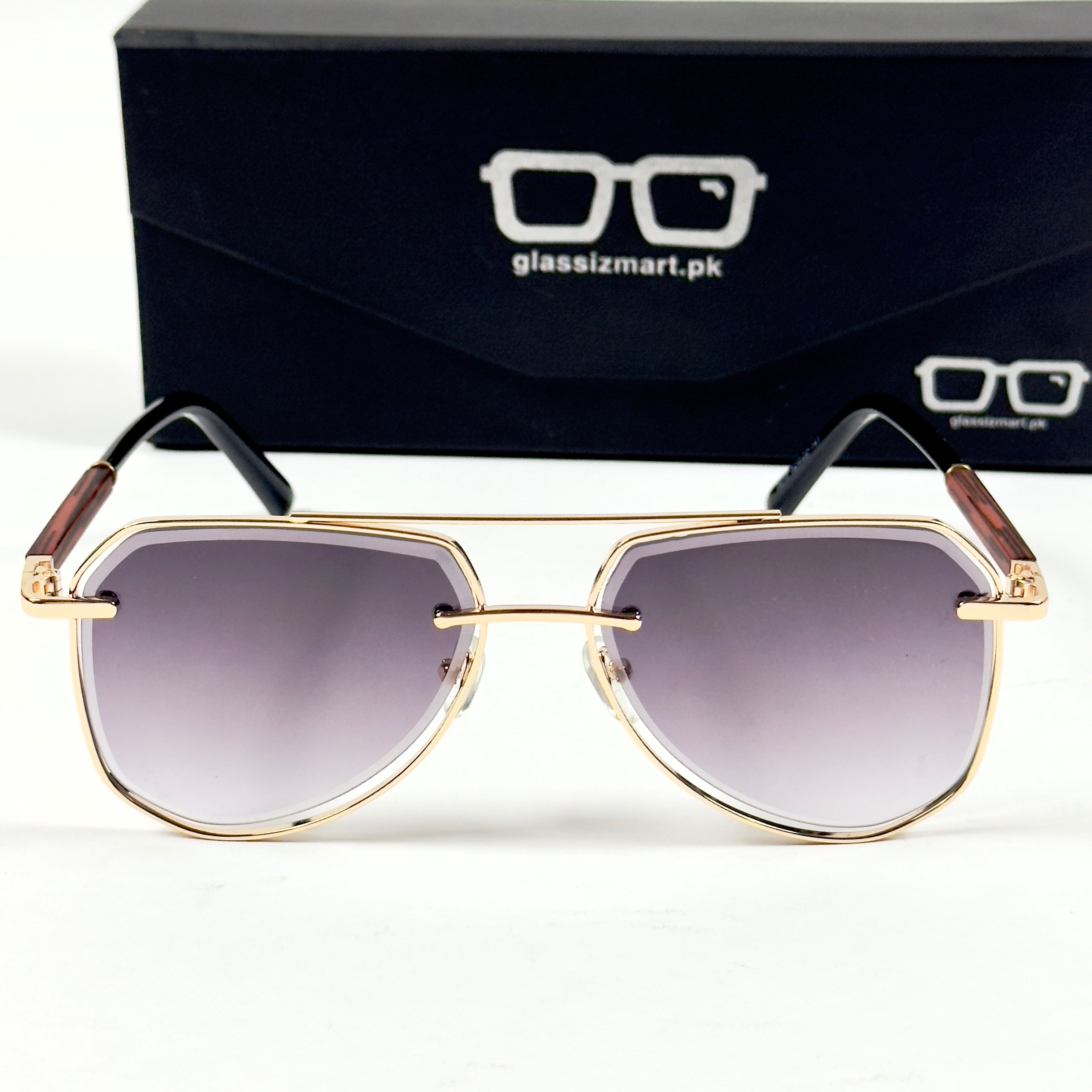 Cartier – 5015 – 52 – Golden Black Gradient – Metal – Sunglasses – Unisex