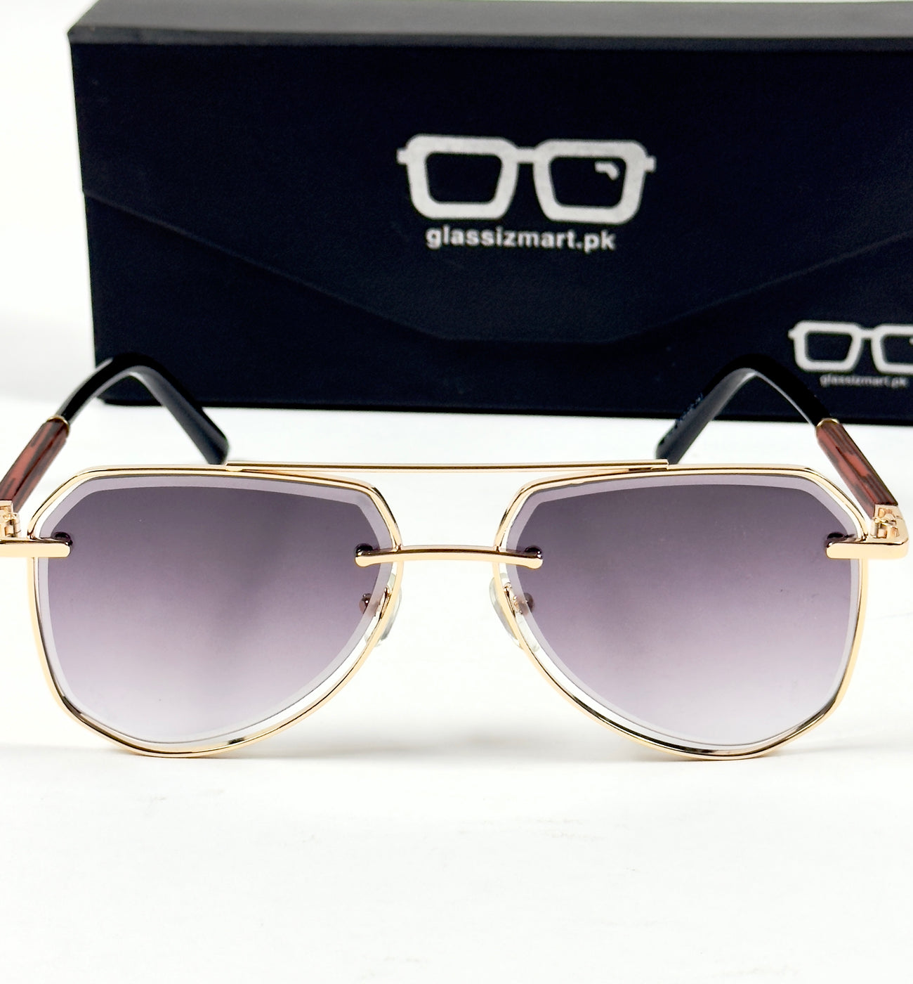 Cartier – 5015 – 52 – Golden Black Gradient – Metal – Sunglasses – Unisex