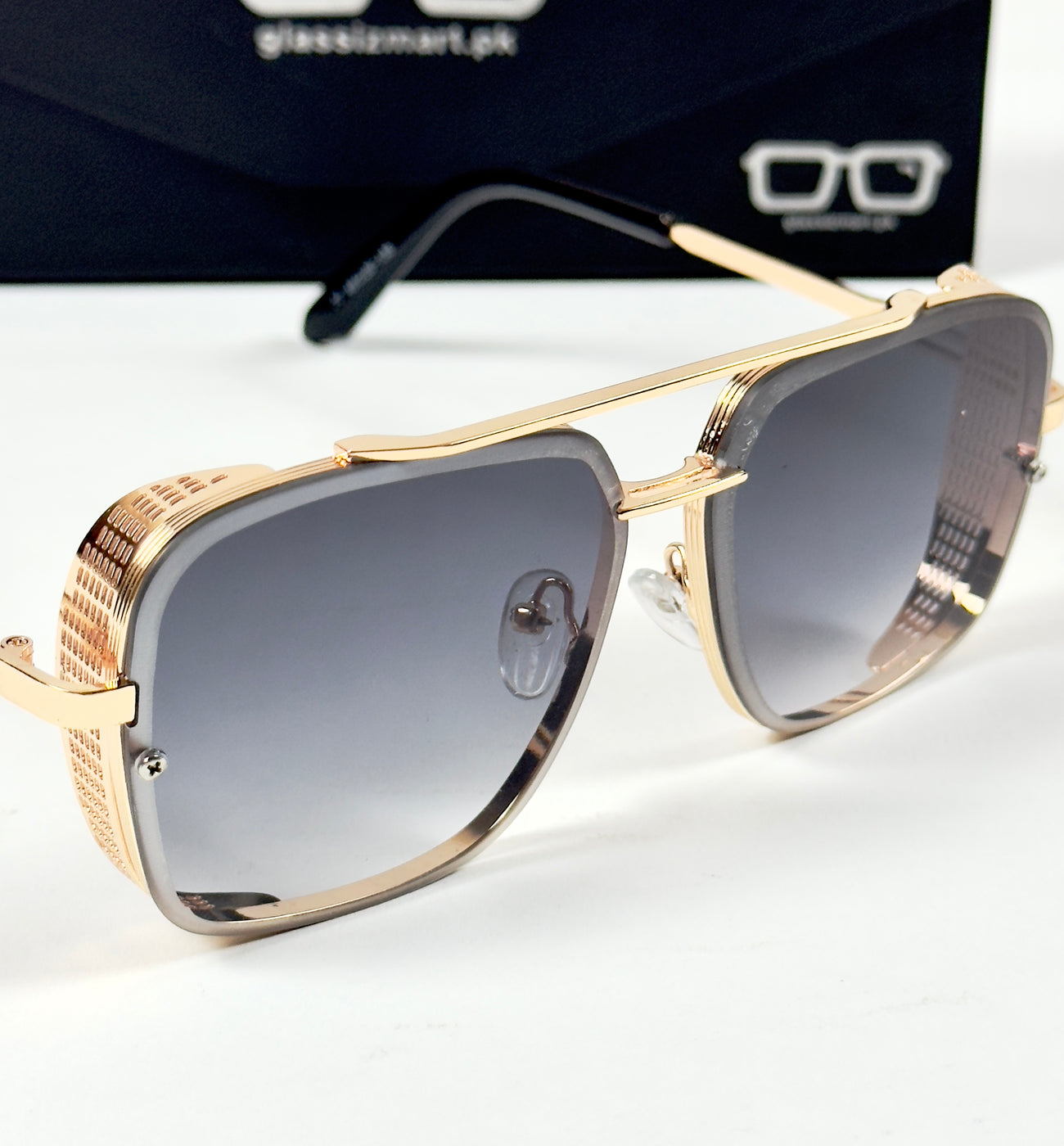 Dita – 77 – 48 – Golden Black – Metal – Sunglasses – Unisex