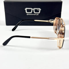 Dita – 77 – 48 – Golden Black – Metal – Sunglasses – Unisex