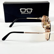 Dita – 77 – 48 – Golden Brown – Metal – Sunglasses – Unisex
