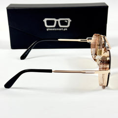 Dita – 77 – 48 – Golden Brown – Metal – Sunglasses – Unisex