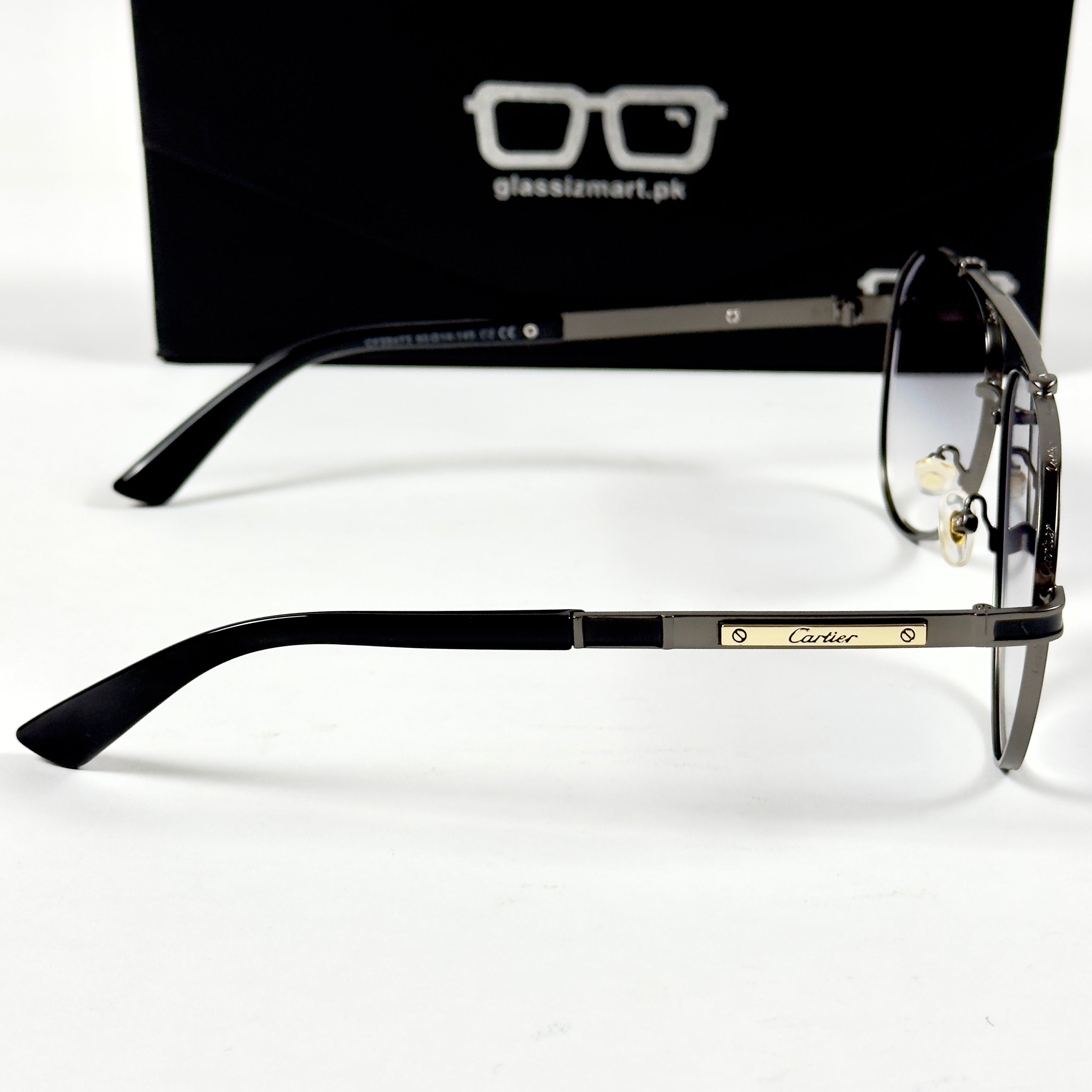 Cartier – 58473 – 60 – Grey Gradient – Metal – Sunglasses – Unisex