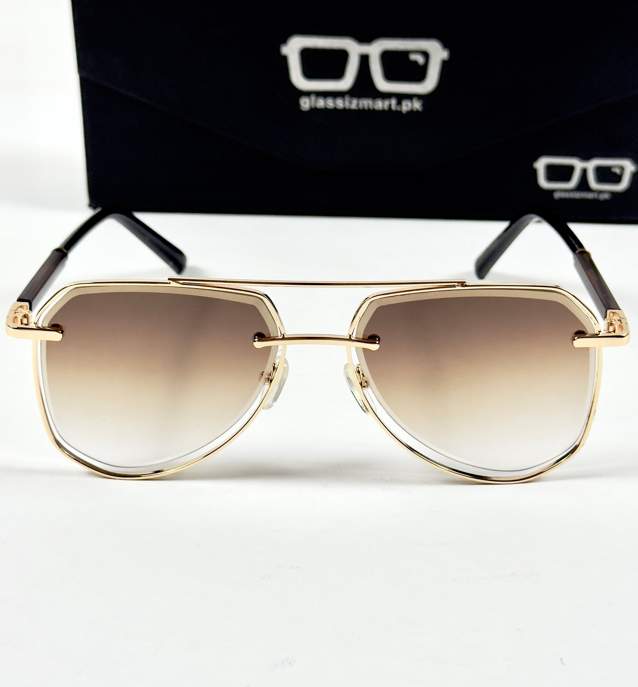 Cartier – 5015 – 52 – Golden Brown – Metal – Sunglasses – Unisex