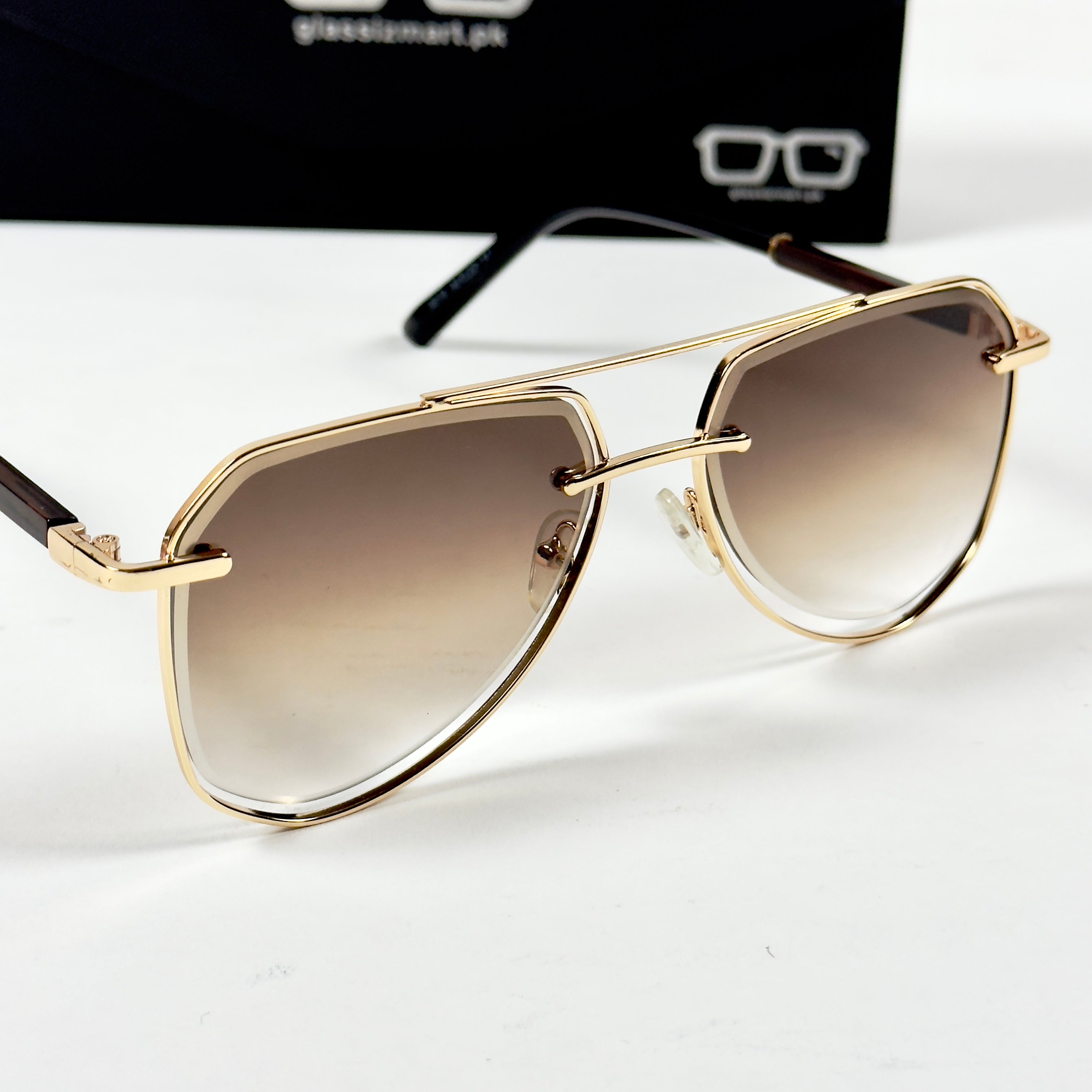 Cartier – 5015 – 52 – Golden Brown – Metal – Sunglasses – Unisex