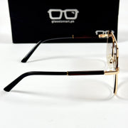 Cartier – 5015 – 52 – Golden Brown – Metal – Sunglasses – Unisex