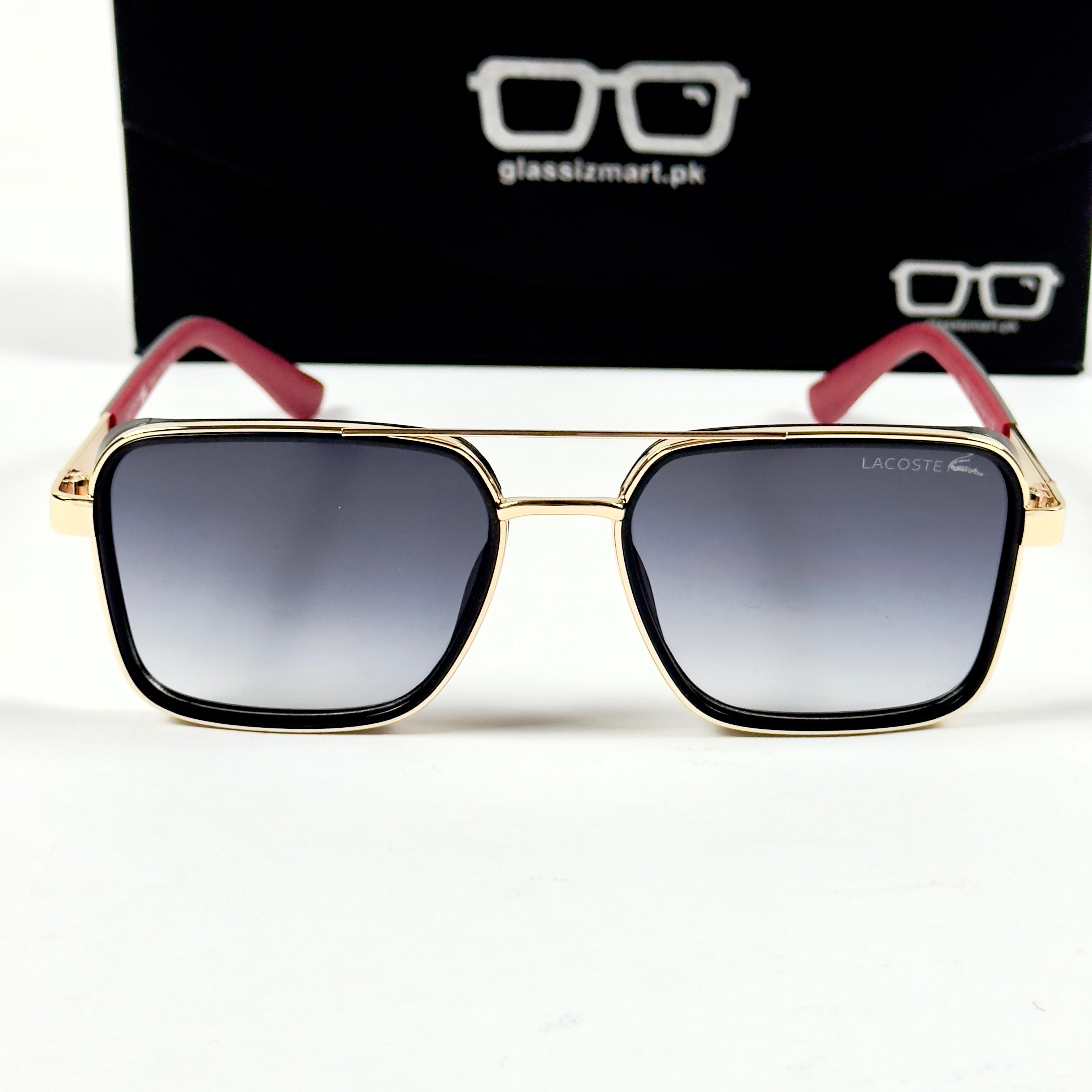 Lacoste – 58501 – 56 – Golden Black Gradient – Metal – Sunglasses – Unisex