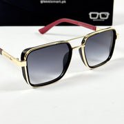Lacoste – 58501 – 56 – Golden Black Gradient – Metal – Sunglasses – Unisex