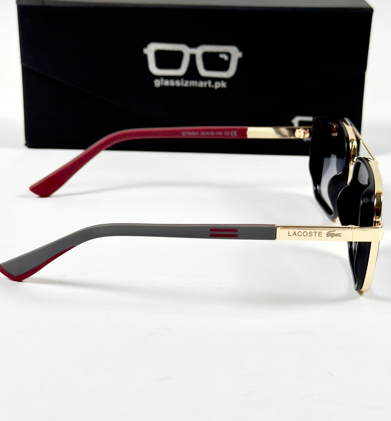 Lacoste – 58501 – 56 – Golden Black Gradient – Metal – Sunglasses – Unisex