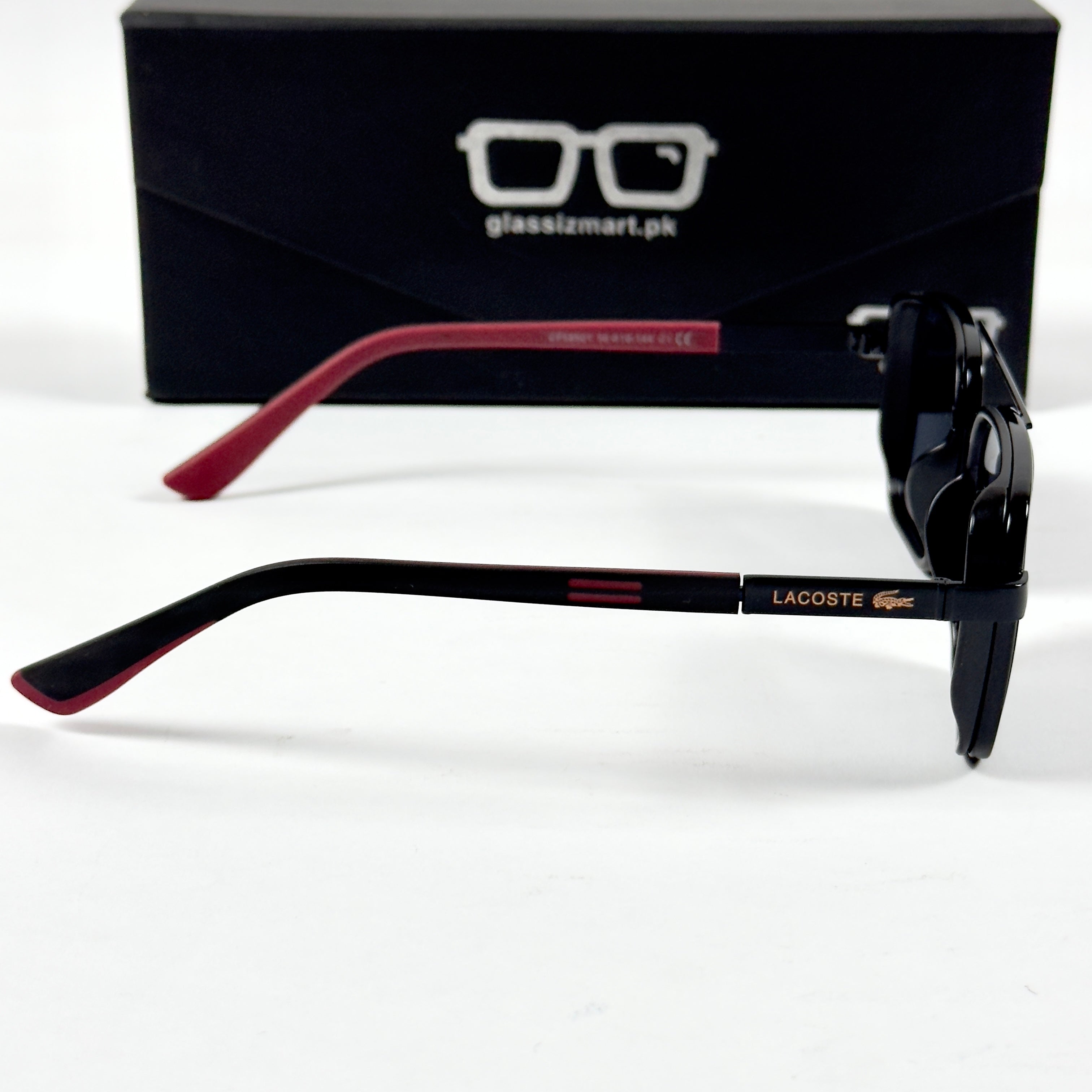 Lacoste – 58501 – 56 – Black – Metal – Sunglasses – Unisex