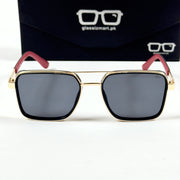 Lacoste – 58501 – 56 – Golden Black – Metal – Sunglasses – Unisex