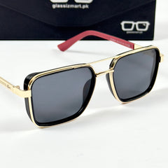 Lacoste – 58501 – 56 – Golden Black – Metal – Sunglasses – Unisex