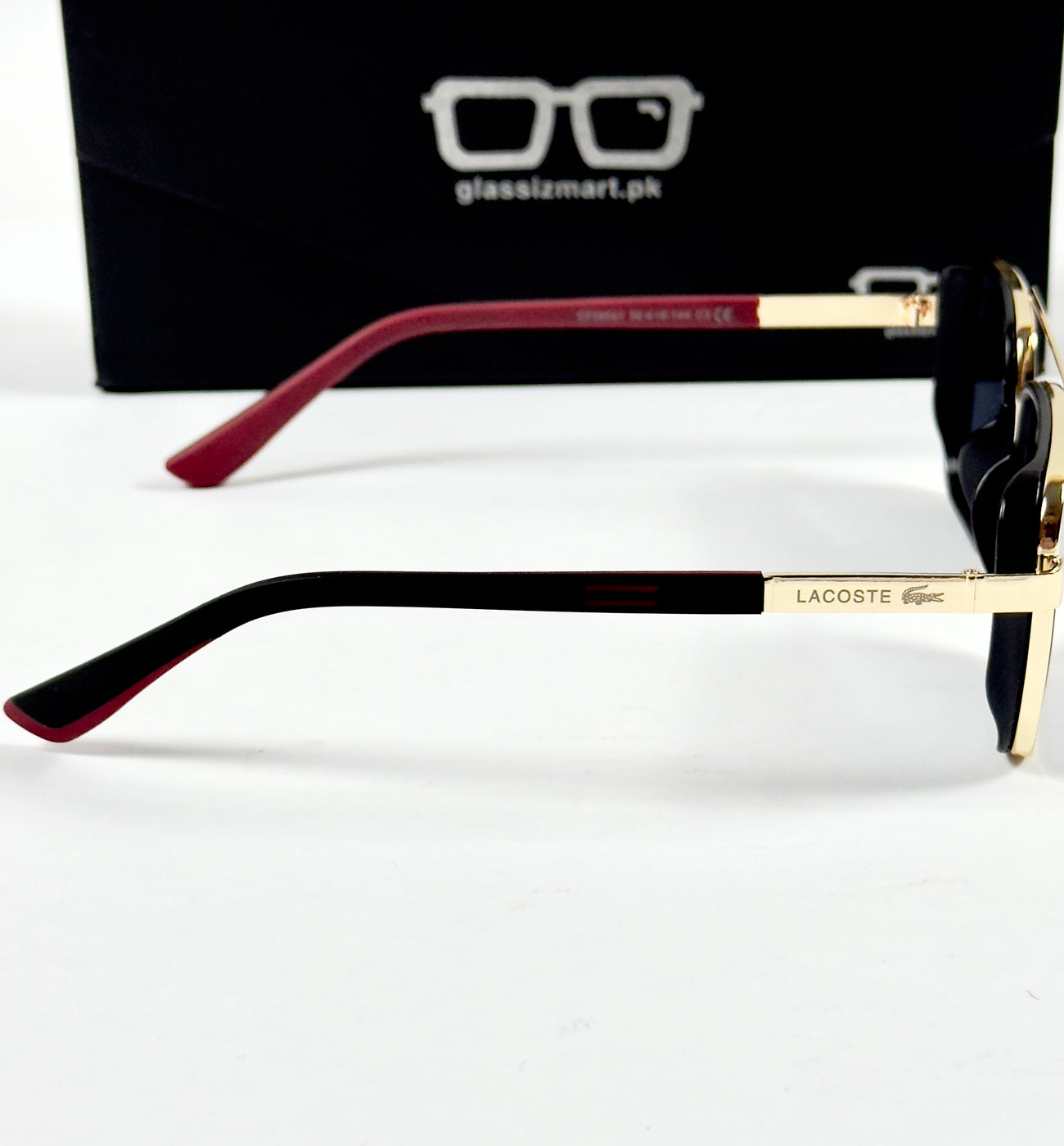 Lacoste – 58501 – 56 – Golden Black – Metal – Sunglasses – Unisex
