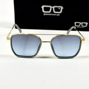 Cartier – 58497 – 54 – Golden Blue – Metal – Sunglasses – Unisex