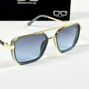 Cartier – 58497 – 54 – Golden Blue – Metal – Sunglasses – Unisex