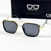 Cartier – 58497 – 54 – Golden Black – Metal – Sunglasses – Unisex