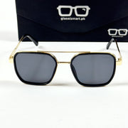 Cartier – 58497 – 54 – Golden Black – Metal – Sunglasses – Unisex
