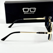 Cartier – 58497 – 54 – Golden Black – Metal – Sunglasses – Unisex