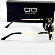 Cartier – 58497 – 54 – Golden Black Gradient  – Metal – Sunglasses – Unisex