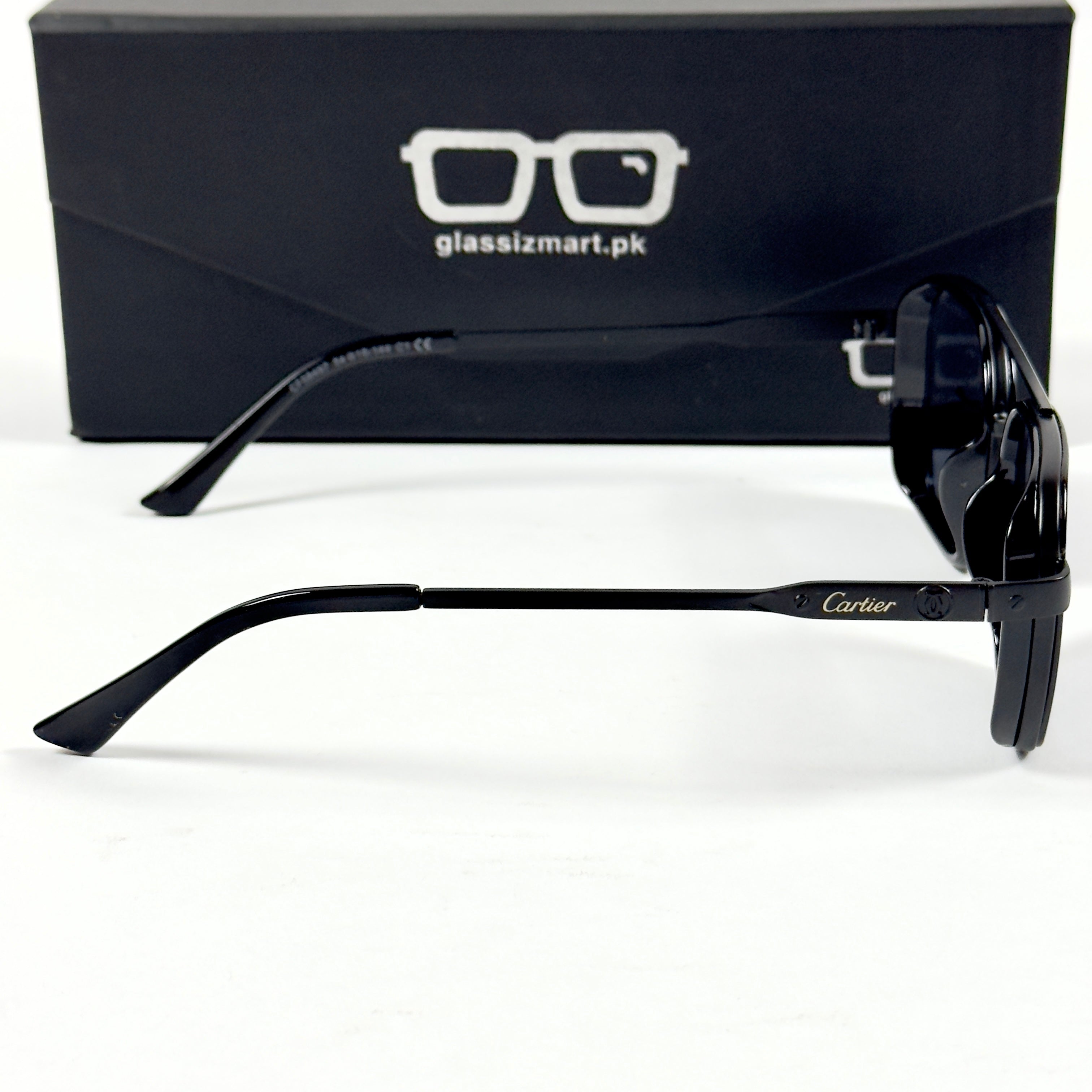 Cartier – 58497 – 54 – Black – Metal – Sunglasses – Unisex