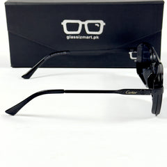 Cartier – 58497 – 54 – Black – Metal – Sunglasses – Unisex