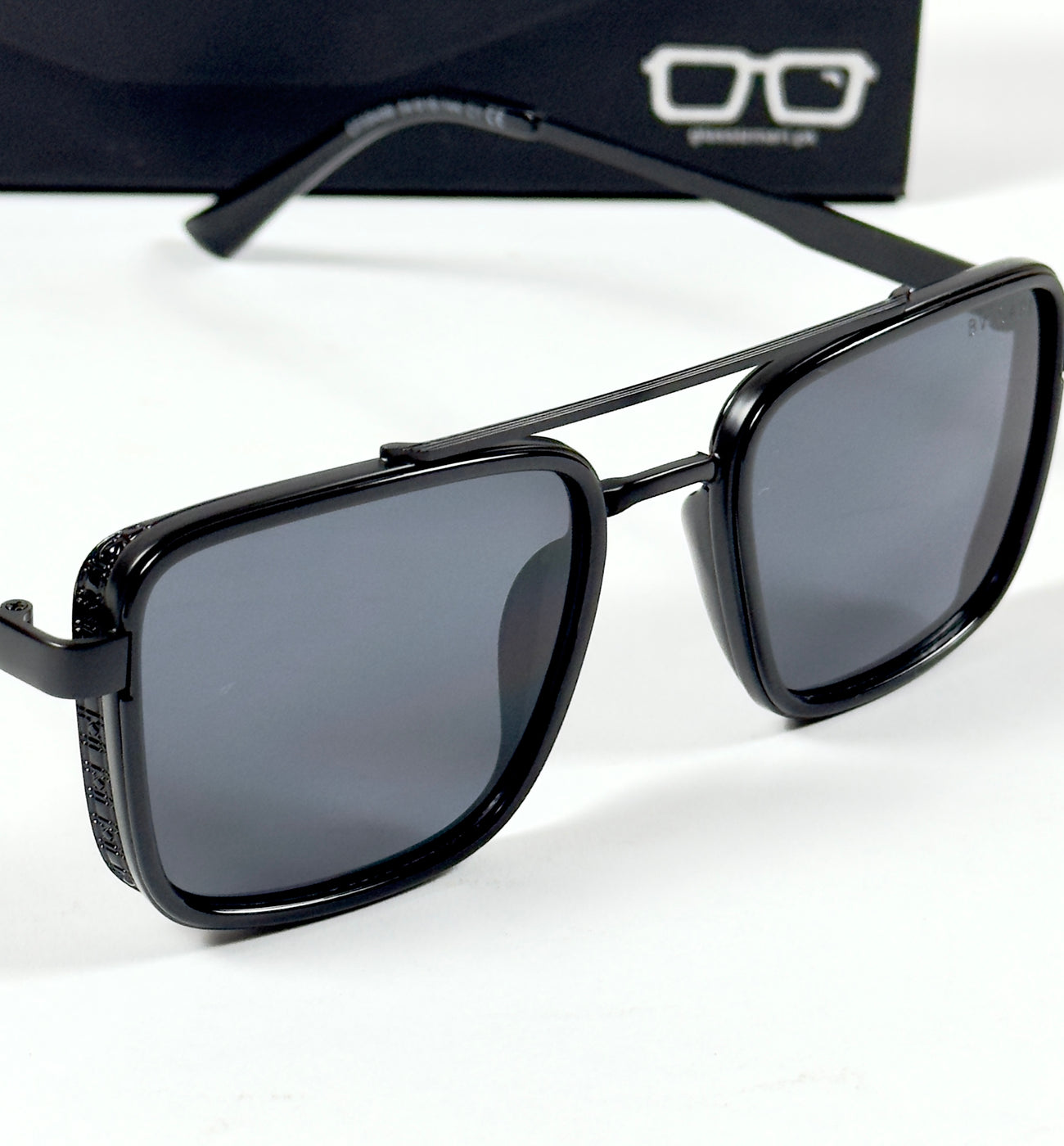 Bvlgari – 58496 – 54 – Black – Metal – Sunglasses – Unisex