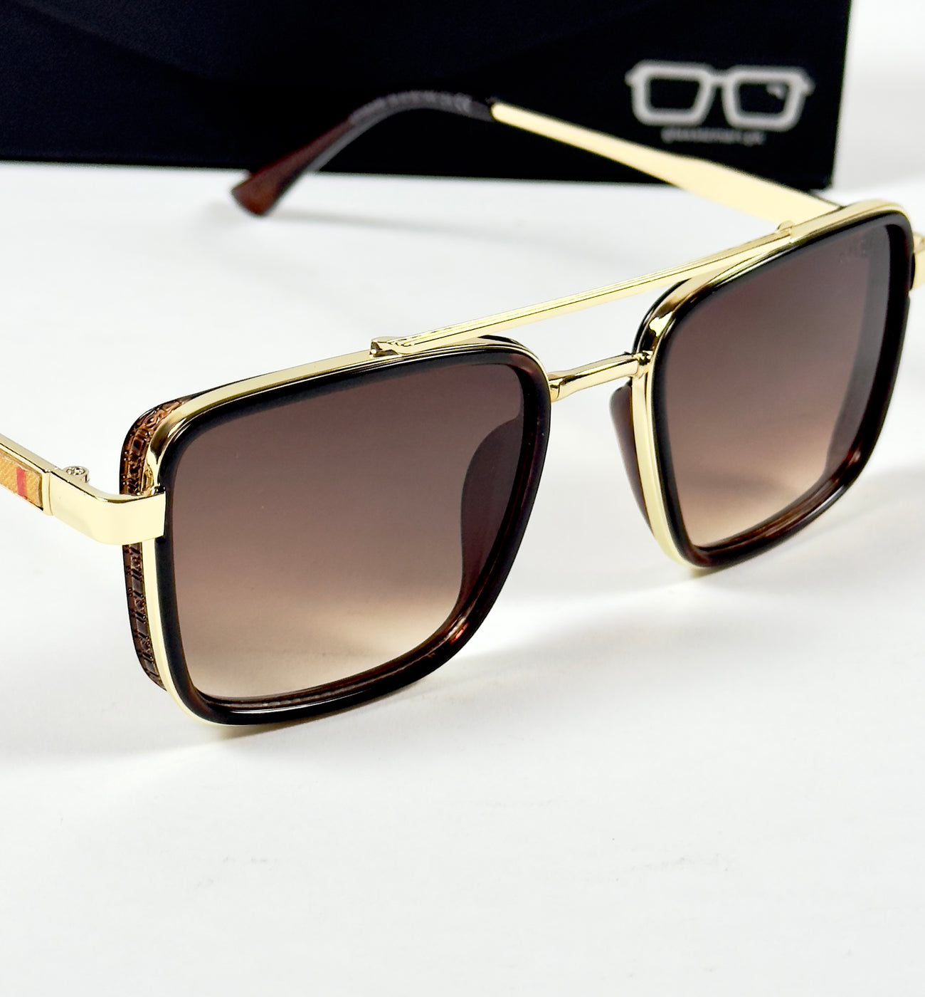 Bvlgari – 58496 – 54 – Golden Brown Gradient – Metal – Sunglasses – Unisex