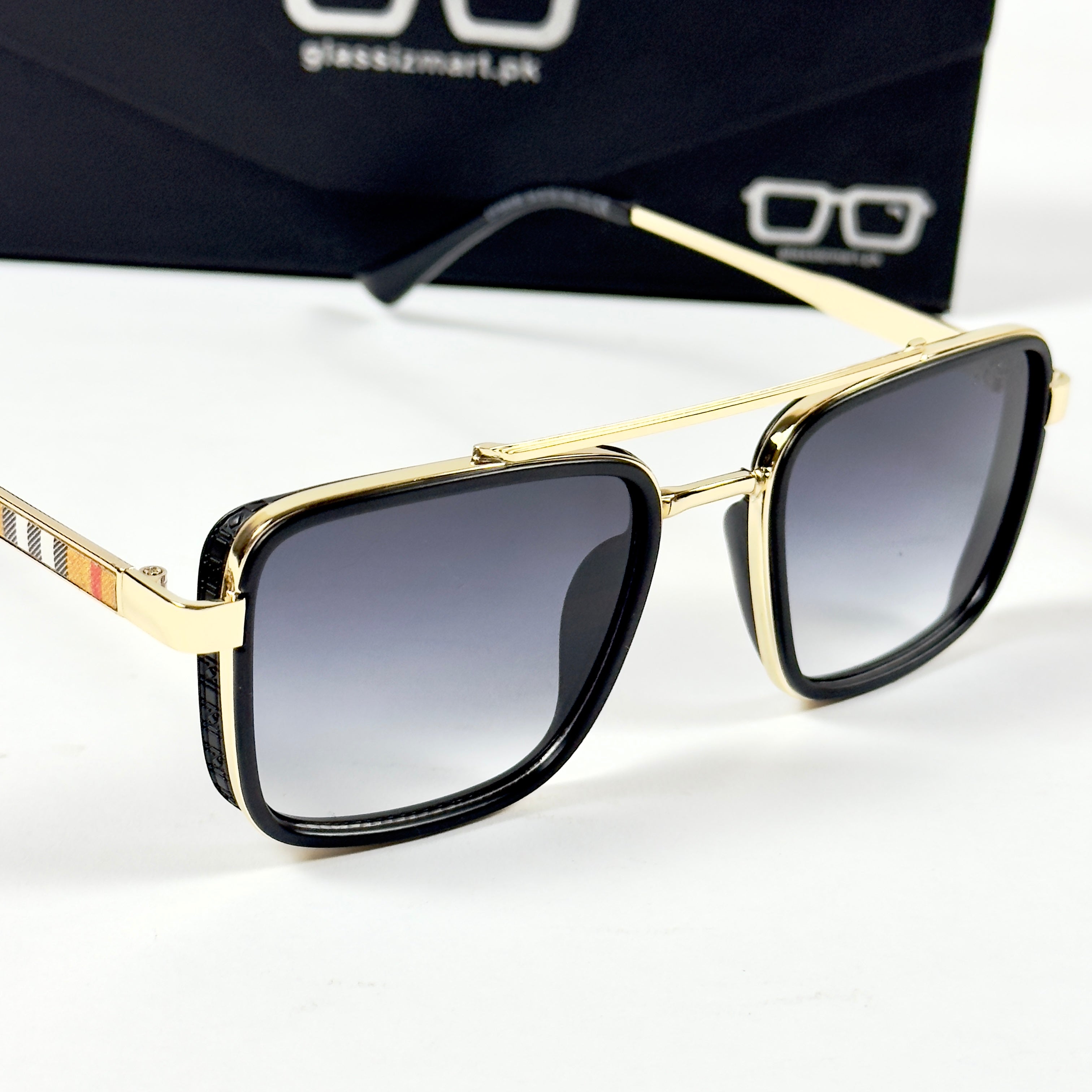 Bvlgari – 58496 – 54 – Golden Black Gradient – Metal – Sunglasses – Unisex