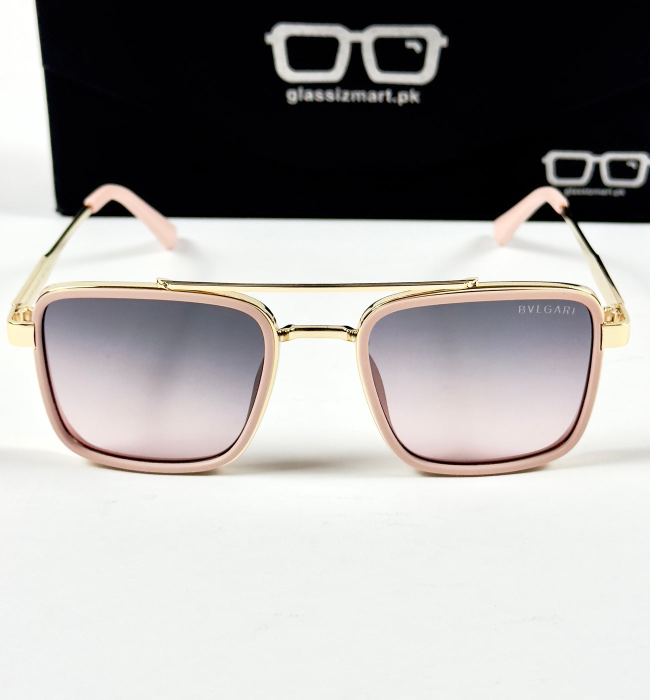 Bvlgari – 58496 – 54 – Golden Pink – Metal – Sunglasses – Unisex