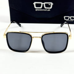 Bvlgari – 58496 – 54 – Golden Black – Metal – Sunglasses – Unisex