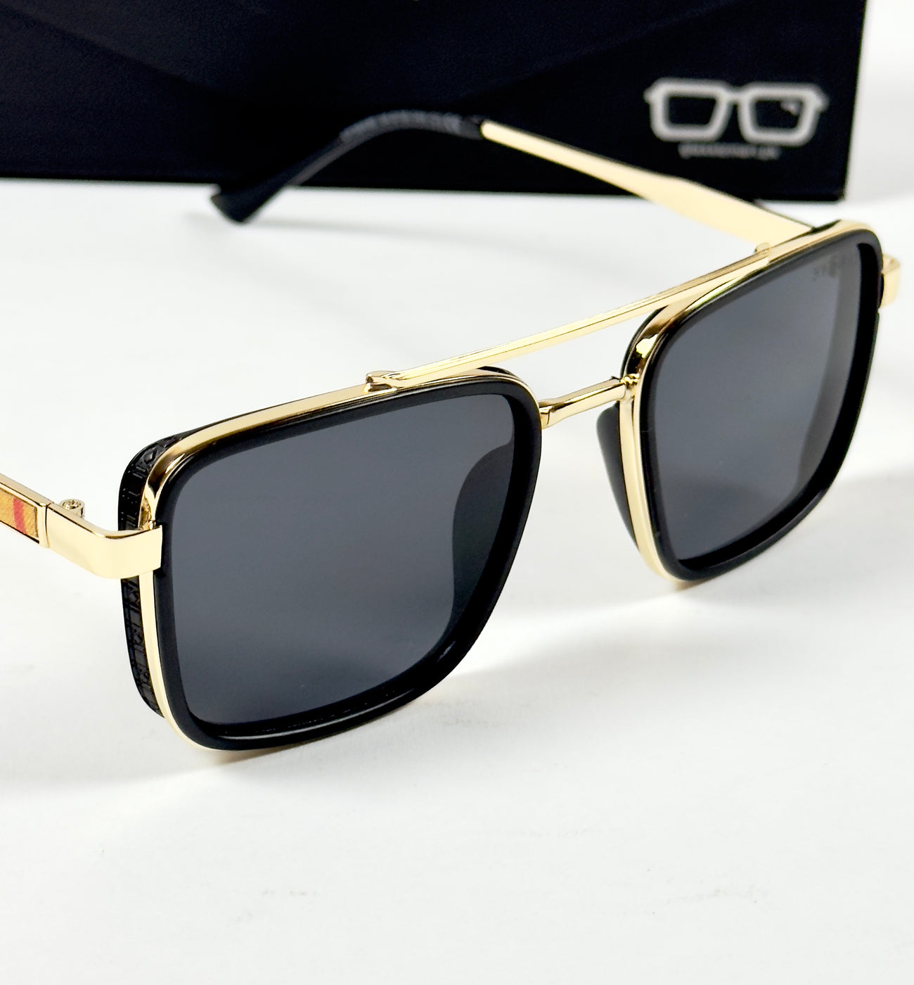 Bvlgari – 58496 – 54 – Golden Black – Metal – Sunglasses – Unisex