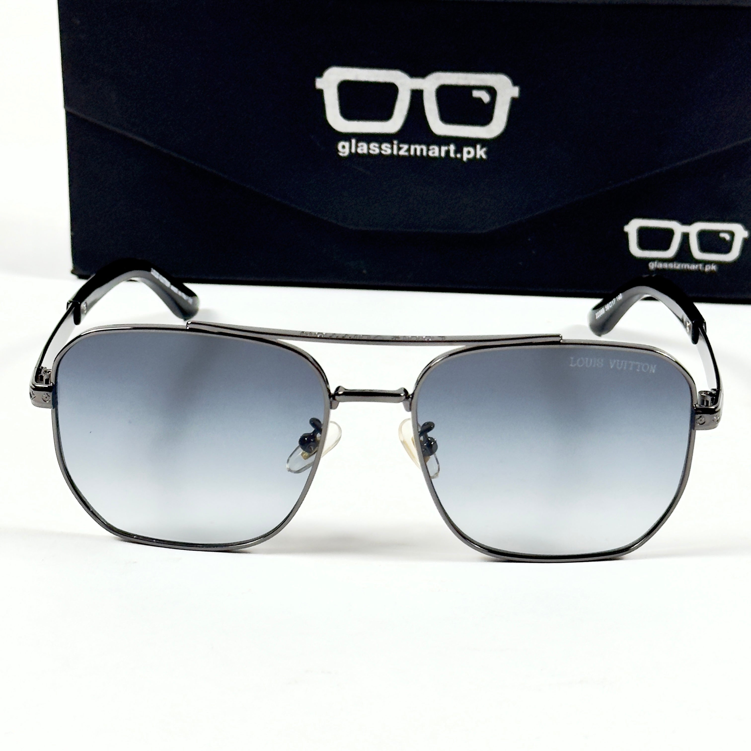 Louis Vuitton – 22289 – 56 – Grey Blue Gradient – Metal – Sunglasses – Unisex
