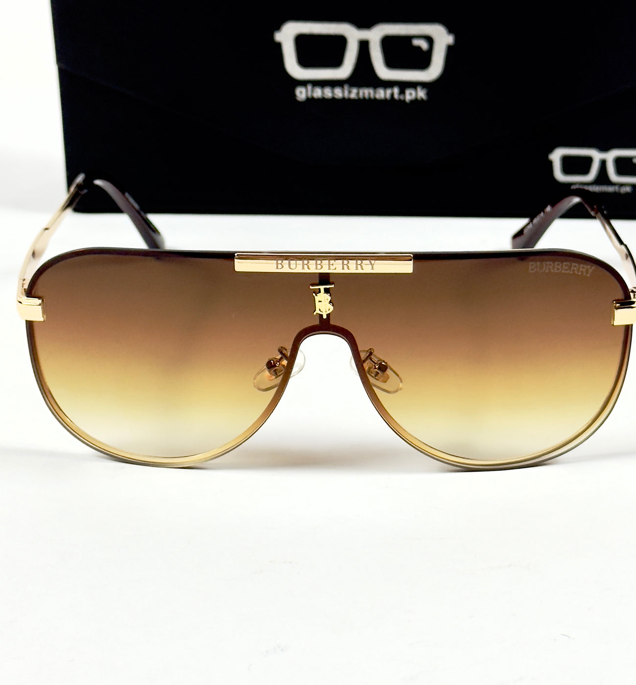 Burberry – 22345 – 60 – Golden Brown  – Metal – Sunglasses – Unisex