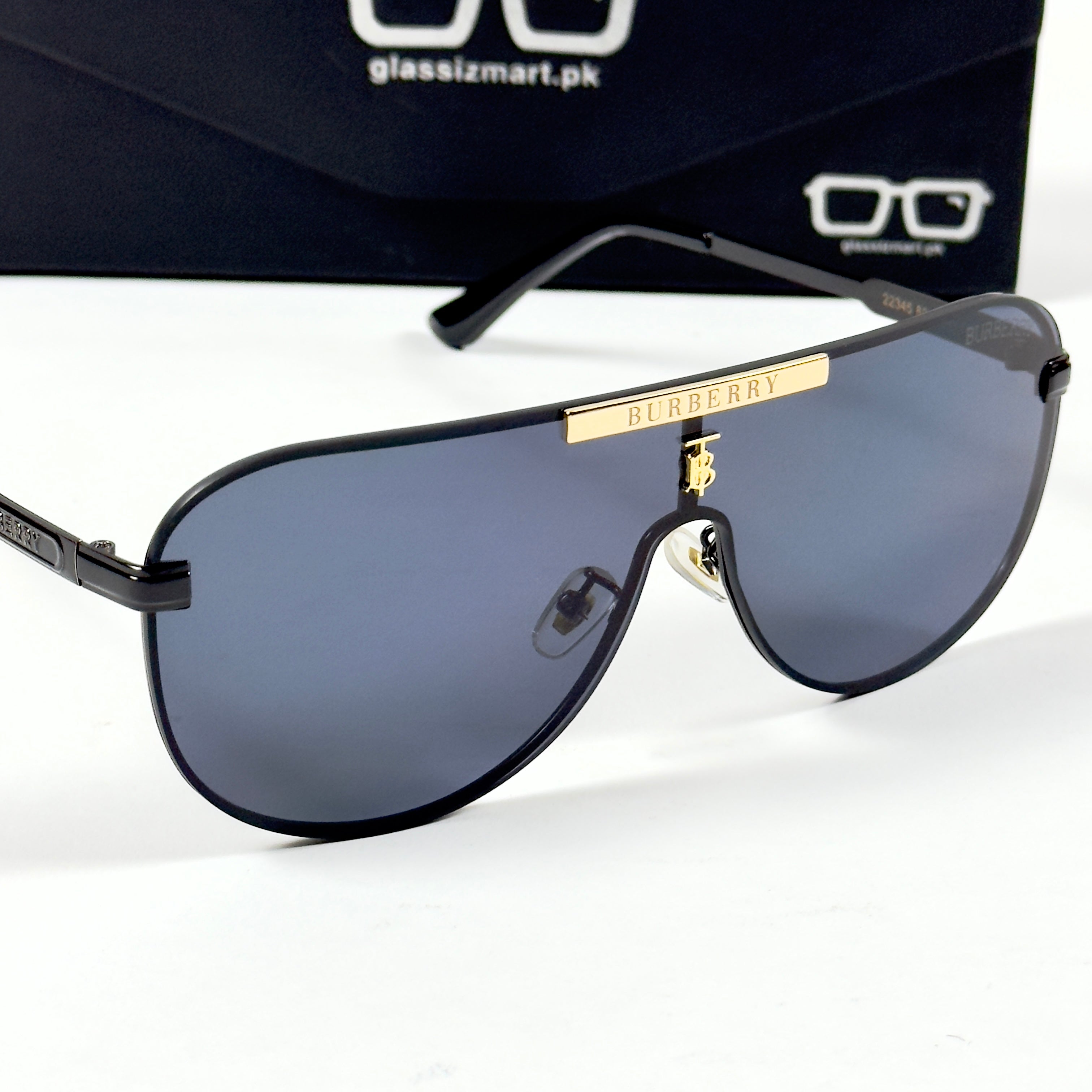 Burberry – 22345 – 60 – Black  – Metal – Sunglasses – Unisex