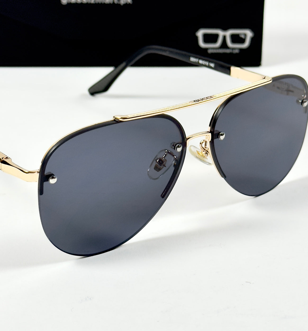 Gucci – 22317 – 60 – Black – Metal – Sunglasses – Unisex