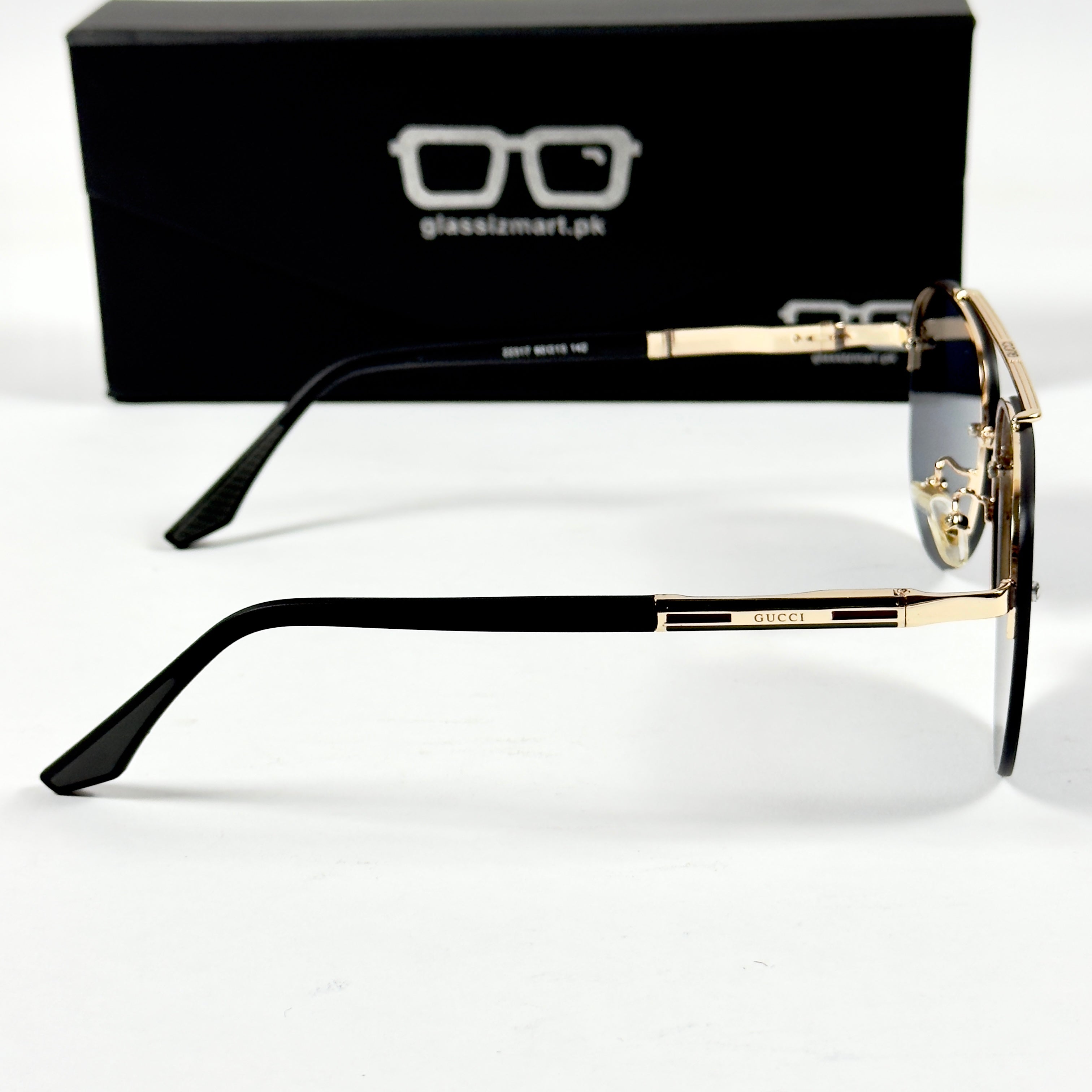 Gucci – 22317 – 60 – Black – Metal – Sunglasses – Unisex