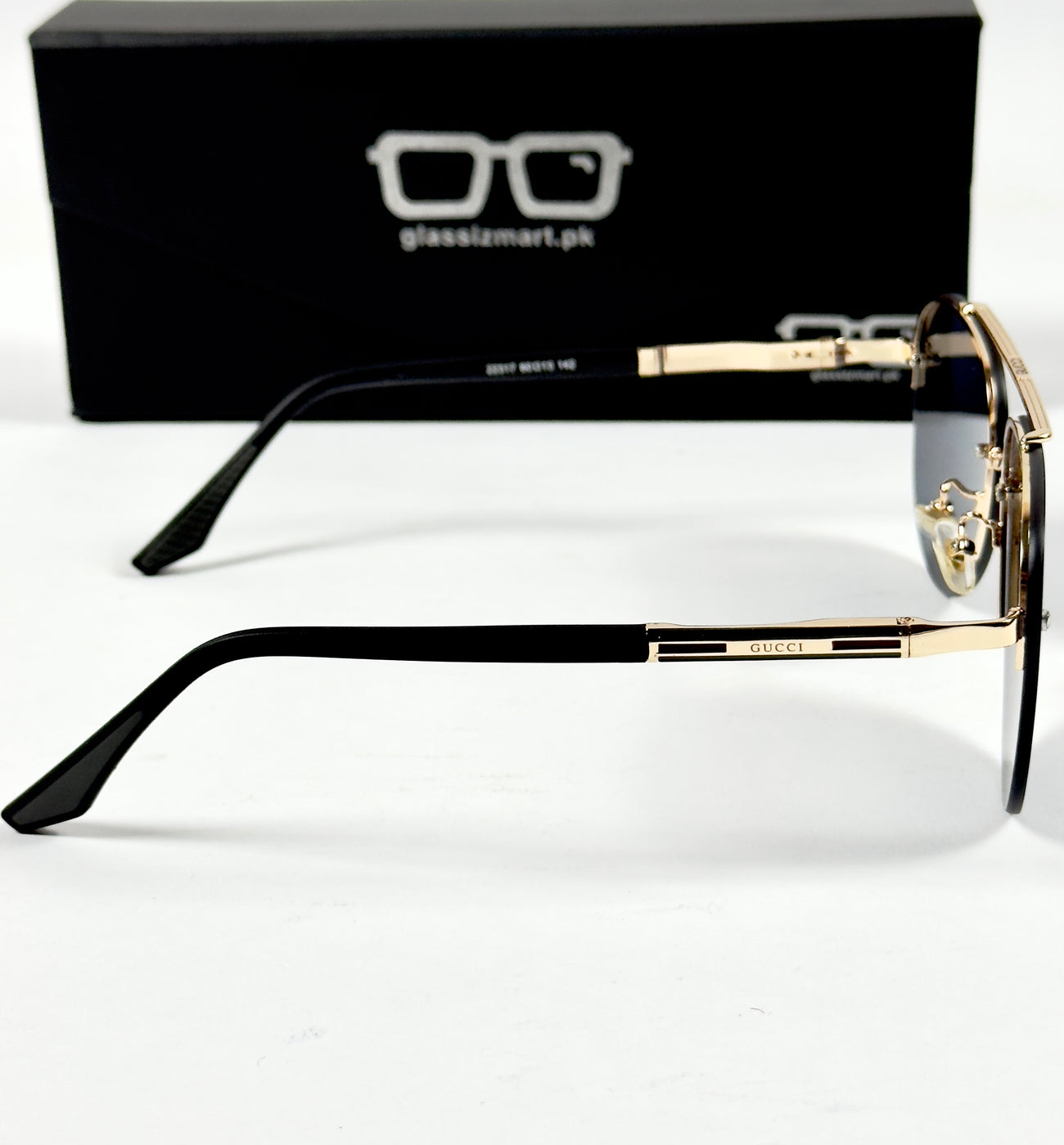 Gucci – 22317 – 60 – Black – Metal – Sunglasses – Unisex