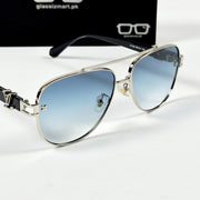 Louis Vuitton – 1708 - 58 – Silver Blue - Metal - Sunglasses – Unisex